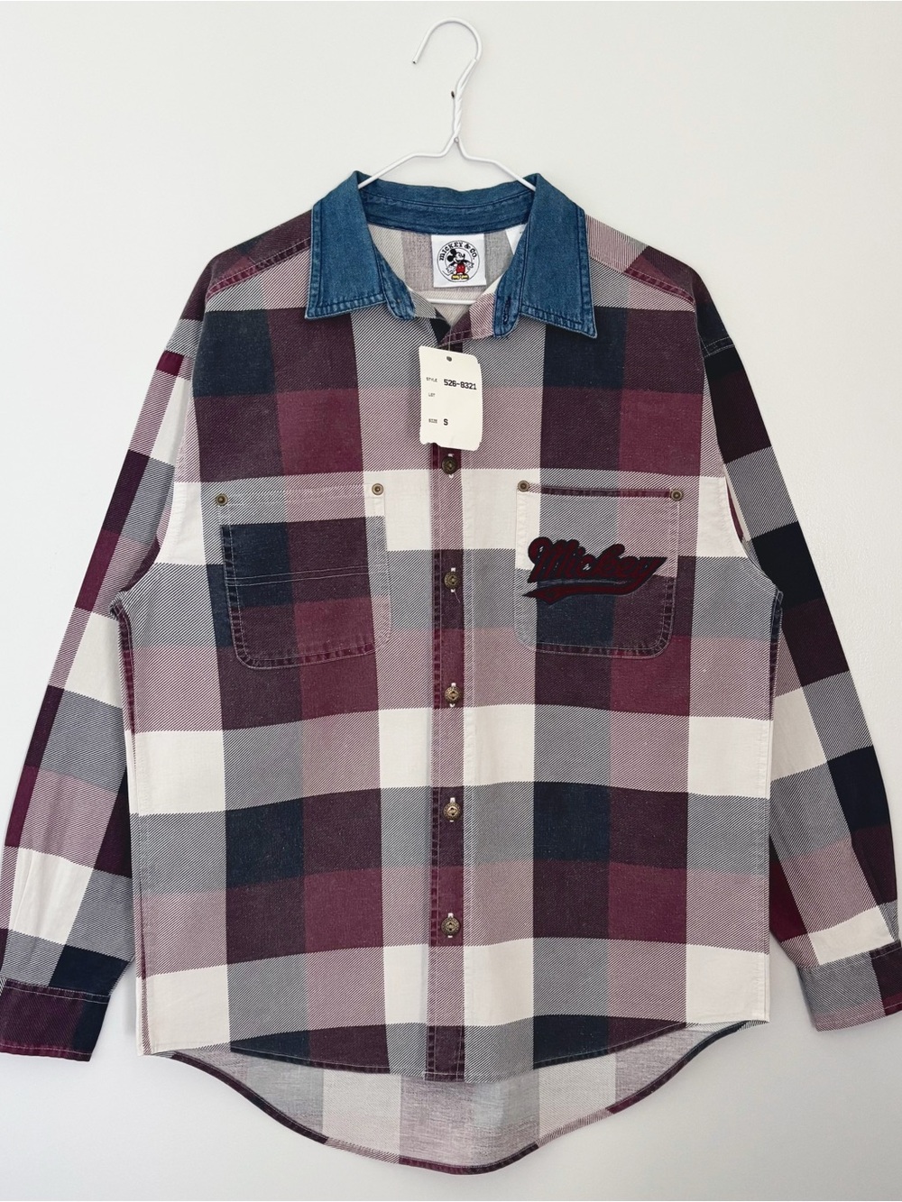 VTG Deadstock Mickey Mouse Flannel